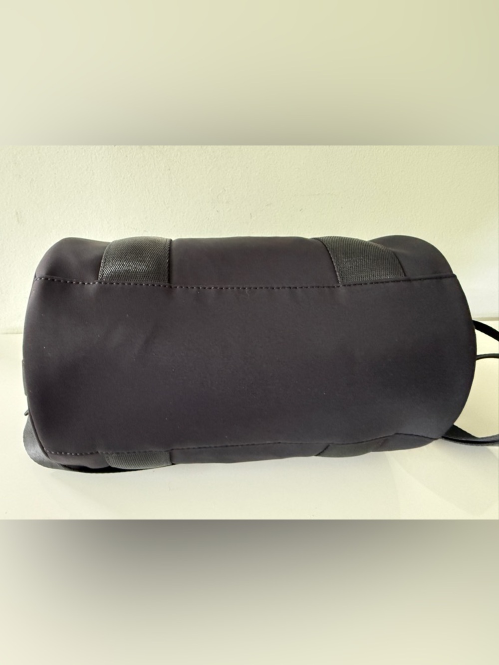 LULULEMON Knit Nylon Mini Barrel Duffle Bag Crossbody Handbag Black - Picture 6 of 8